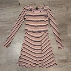 Art Class Orange Striped Dress